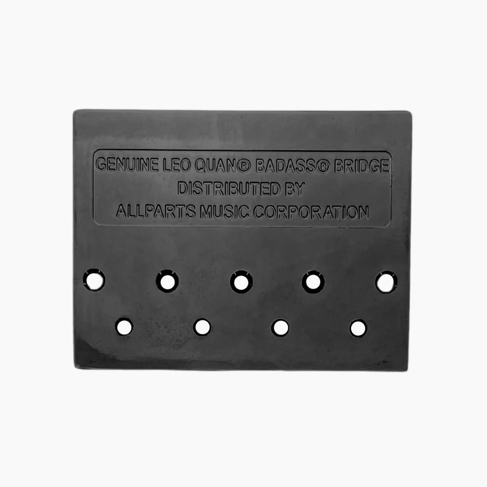 Leo Quan® Badass II™ 4-String Bass Bridge - Grooved Saddles, Black