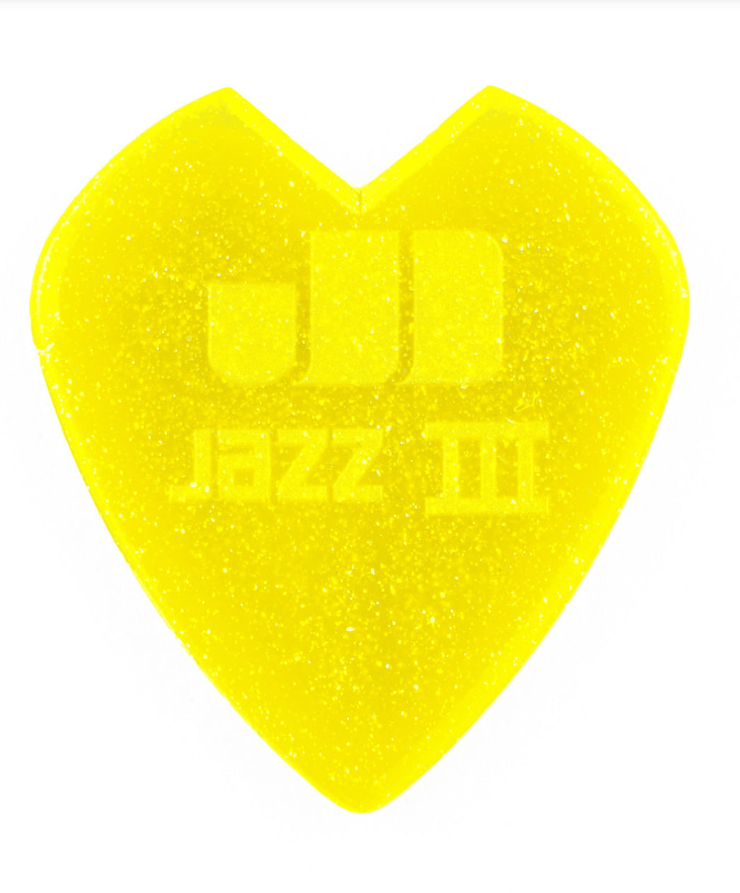 KIRK HAMMETT JAZZ III YELLOW GLITTER PICK 1.38MM
