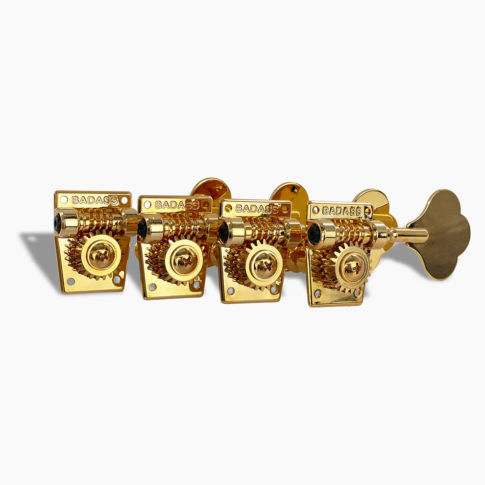 Leo Quan® Badass OGT™ Bass Keys - Open Gear Large Post - 4-in-line set-Gold