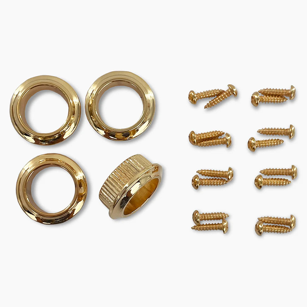Leo Quan® Badass OGT™ Bass Keys - Open Gear Large Post - 4-in-line set-Gold