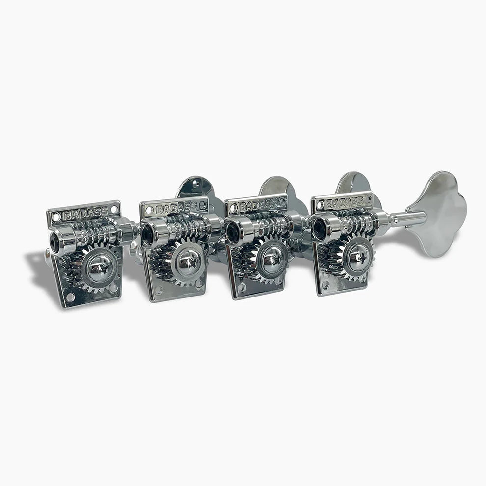 Leo Quan® Badass OGT™ Bass Keys - Open Gear Large Post - 4-in-line set-Chrome