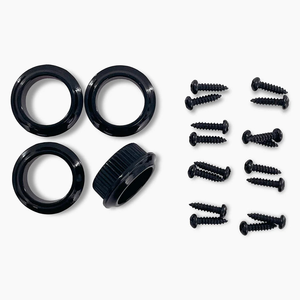 Leo Quan® Badass OGT™ Bass Keys - Open Gear Large Post - 4-in-line set-Black