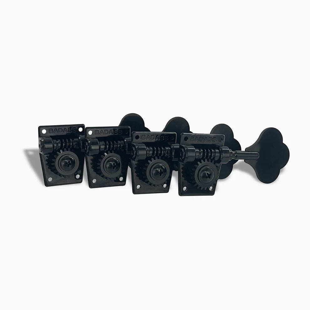 Leo Quan® Badass OGT™ Bass Keys - Open Gear Large Post - 4-in-line set-Black