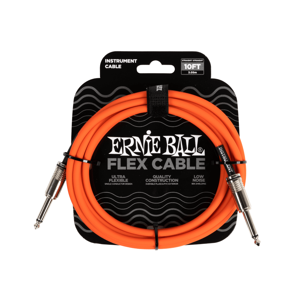 FLEX INSTRUMENT CABLE STRAIGHT/STRAIGHT 10FT - ORANGE