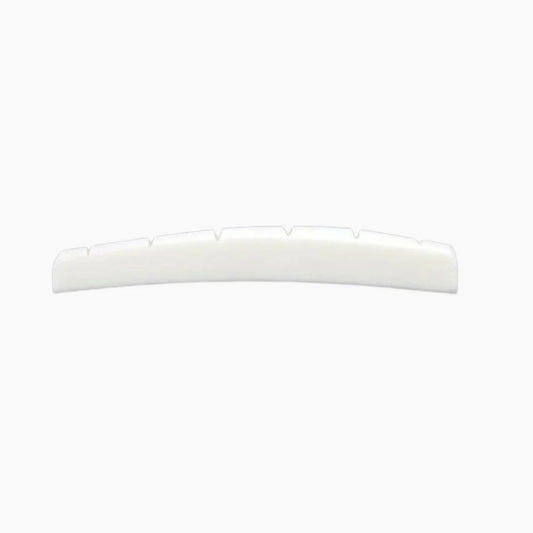 Allparts Radiused Slotted Bone Nut for Fender® Guitars-Bleached