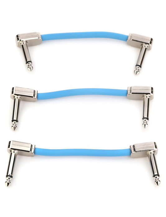 Flex Patch Cable 3in - Blue - 3 Pack