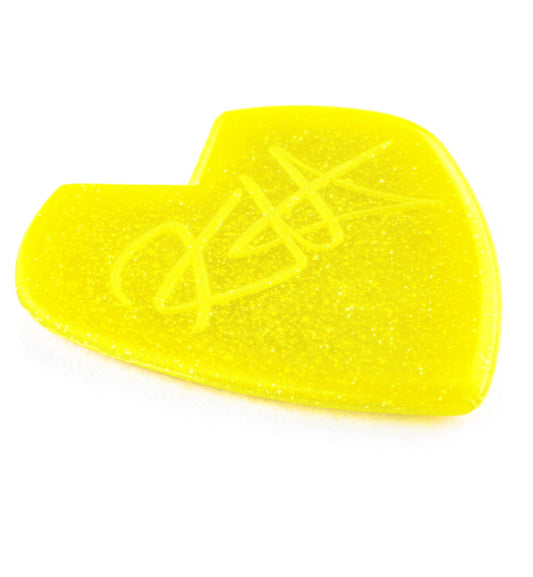 KIRK HAMMETT JAZZ III YELLOW GLITTER PICK 1.38MM