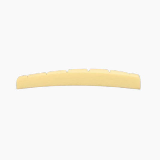 Allparts Radiused Slotted Bone Nut for Fender® Guitars-Unbleached