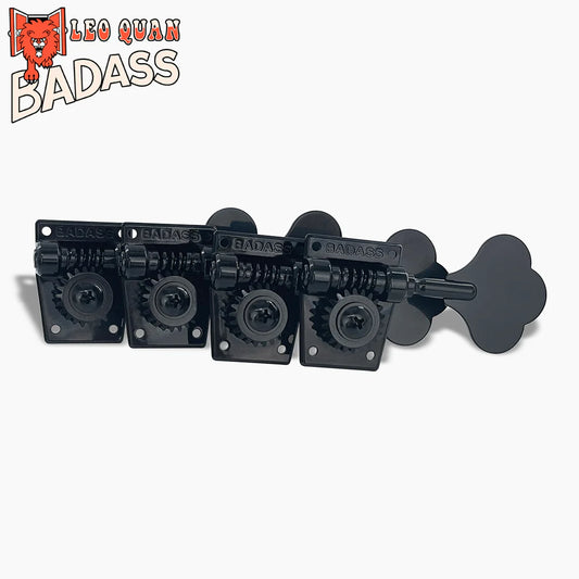 Leo Quan® Badass OGT™ Bass Keys - Open Gear Large Post - 4-in-line set-Black