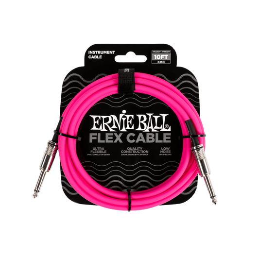 FLEX INSTRUMENT CABLE STRAIGHT/STRAIGHT 10FT - Pink