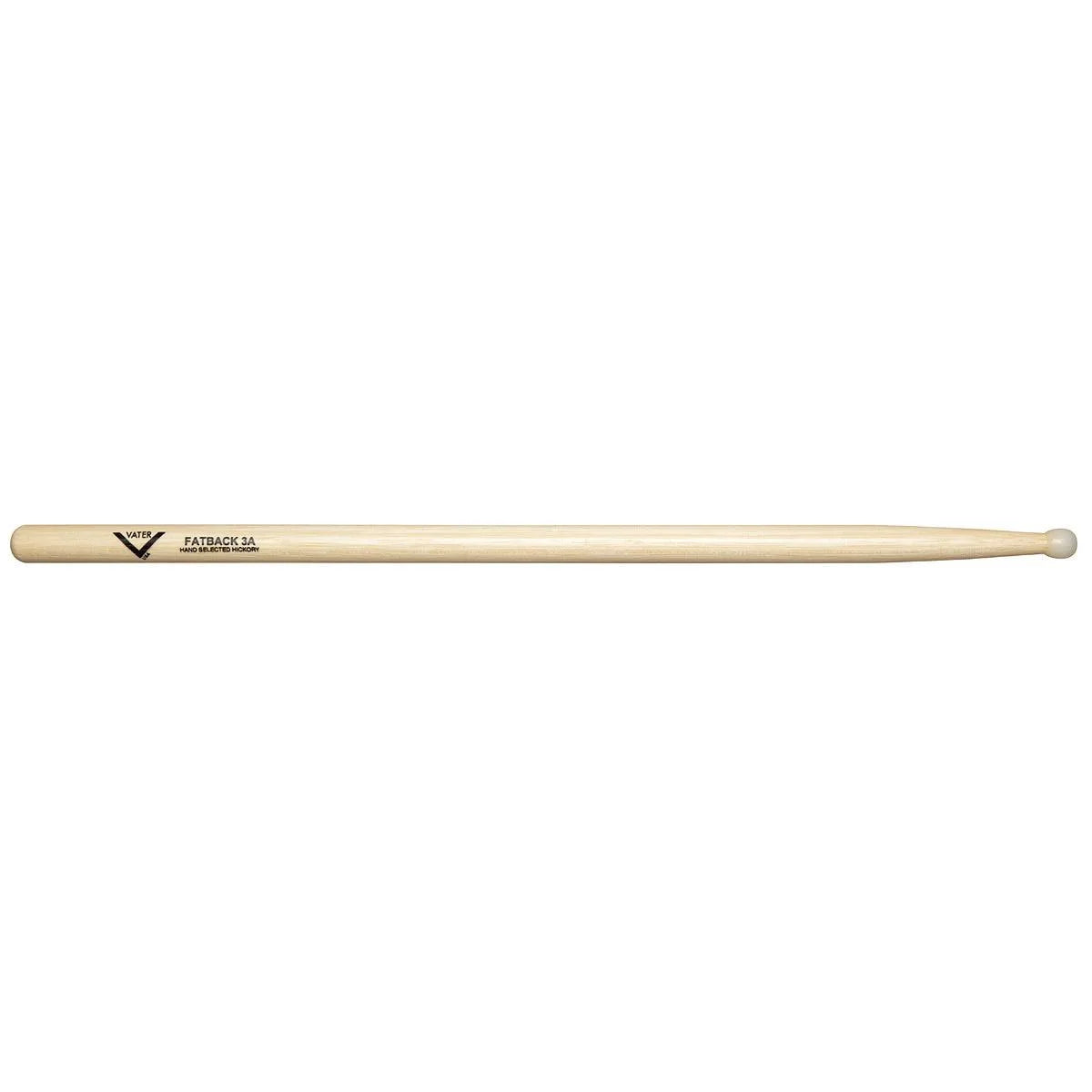 Vater American Hickory Fatback 3A Nylon Tip Drumsticks