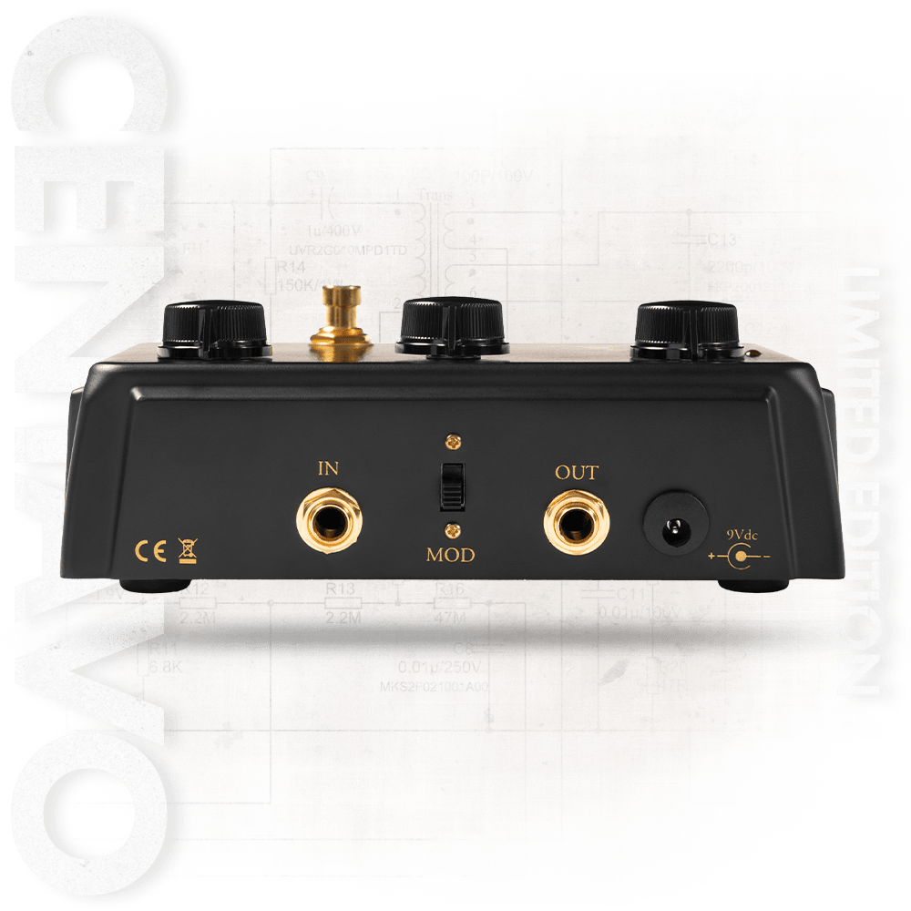 Centavo Black Out Overdrive Pedal. Black Color