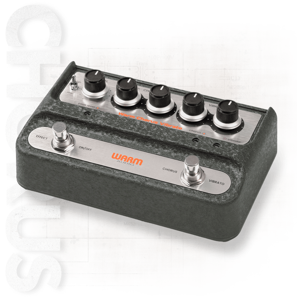 WA-C1
STEREO CHORUS & VIBRATO PEDAL WITH DEPTH & RATE CONTROLS