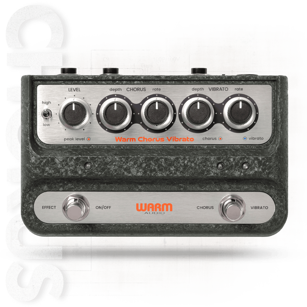 WA-C1
STEREO CHORUS & VIBRATO PEDAL WITH DEPTH & RATE CONTROLS