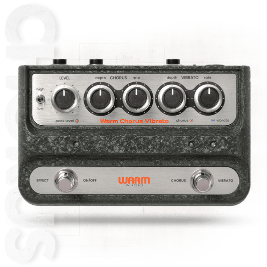 WA-C1
STEREO CHORUS & VIBRATO PEDAL WITH DEPTH & RATE CONTROLS