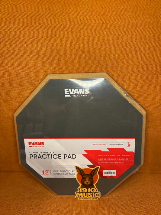 RealFeel 2-sided Practice Drum Pad, 12 Inch