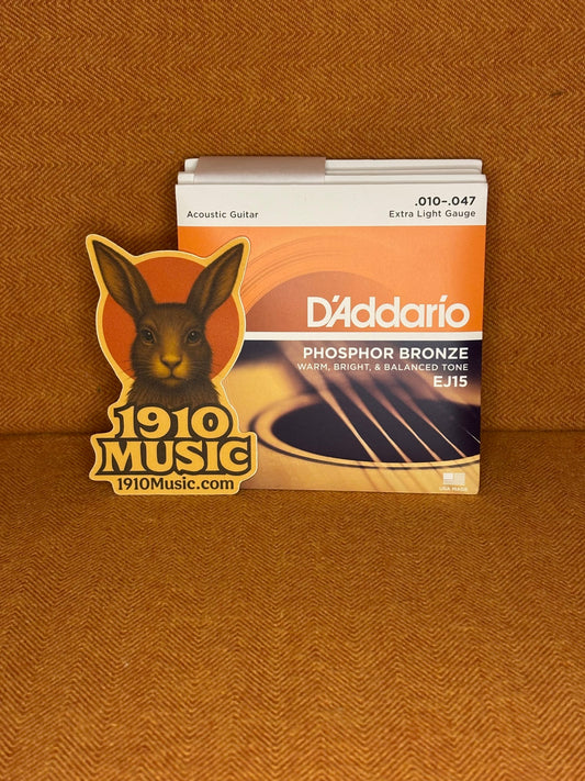10-47 Extra Light, Phosphor Bronze Acoustic Guitar Strings