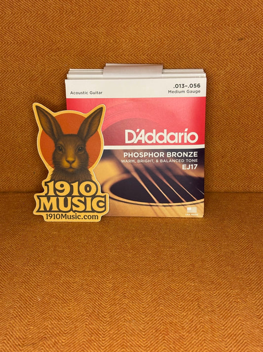 13-56 Medium, Phosphor Bronze Acoustic Guitar Strings