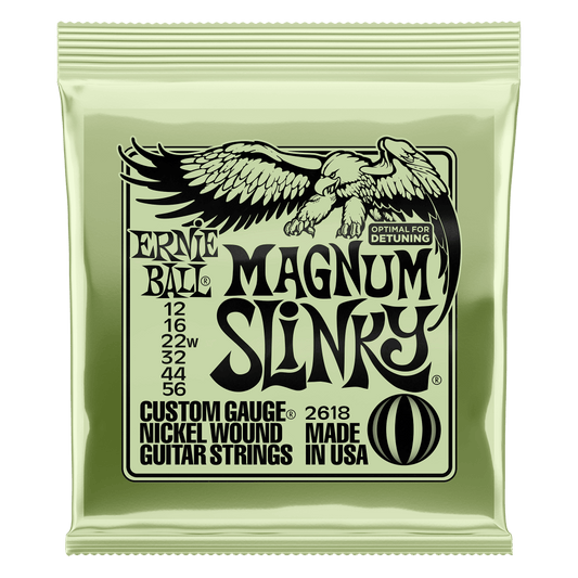 Ernie Ball Magnum Slinky Nickel Wound Electric Guitar Strings 12-56 Gauge